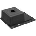 Кухонная мойка Kroner KRP Schwarze 6350LHM PVD (Schwarze-6350LHMPVD, 63x50 см, 3.0/1.0 мм, с коландером и сифоном), Доступные размеры: 63 x 50 L, фото 8