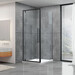 Душевая кабина Dusel DL198B/DL196B Black Matt 519892 (90x90 см, стекло прозрачное, профиль черный матовый), Доступные размеры: 90 x 90, Цвет производителя: прозрачное стекло, отделка черная матовая, фото 