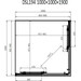 Душевая кабина Dusel DSL194B Black Matt 519411 (100x100 см, стекло прозрачное, профиль черный матовый), Доступные размеры: 100 x 100, Цвет производителя: прозрачное стекло, отделка черная матовая, фото 10