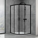 Душевая кабина Dusel EF-182B Black Matt 518291 (90x90 см, стекло прозрачное, профиль черный матовый), фото 