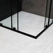Душевая кабина Dusel DSL194B Black Matt 519411 (100x100 см, стекло прозрачное, профиль черный матовый), Доступные размеры: 100 x 100, Цвет производителя: прозрачное стекло, отделка черная матовая, фото 4