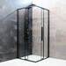 Душевая кабина Dusel DSL194B Black Matt 519411 (100x100 см, стекло прозрачное, профиль черный матовый), Доступные размеры: 100 x 100, Цвет производителя: прозрачное стекло, отделка черная матовая, фото 2