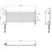 Електрична рушникосушарка Navin Largo Sensor Wi-Fi 12-244155-1150 (1100x500, чорний муар, ліва, сенсорна, з таймером), фото , изображение 8