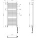 Електрична рушникосушарка Navin Авангард X Sensor Wi-Fi 12-272055-4812 (480x1200, чорний муар, права, сенсорна, з таймером), Доступні розміри: 480 x 1200, Колір виробника: чорний муар, Підключення рушникосушарки: праве, фото , изображение 7