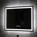 Зеркало для ванной комнаты Dusel DE-M0061S1 Black 600624 (120x75 см, черное, с LED-подсветкой, диммером, подогревом, часами и температурой), Доступные размеры: 120 x 75, Цвет производителя: черный, фото 2