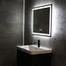 Зеркало для ванной комнаты Dusel DE-M0061S1 Black 600624 (120x75 см, черное, с LED-подсветкой, диммером, подогревом, часами и температурой), Доступные размеры: 120 x 75, Цвет производителя: черный, фото 3