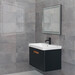 Зеркало для ванной комнаты Dusel DE-M0061S1 Black 600617 (80x65 см, черное, с LED-подсветкой, диммером, подогревом, часами и температурой), Доступные размеры: 80 x 65, Цвет производителя: черный, фото 2