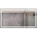 Зеркало для ванной комнаты Dusel DE-M0061S1 Silver 600626 (100x75 см, серебро, с LED-подсветкой и антизапотеванием), Доступные размеры: 100 x 75, Цвет производителя: серебро, фото 