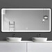 Зеркало для ванной комнаты Dusel DE-M0065D Black 606502 (80х65 см, черное, с LED-подсветкой, диммером, подогревом, часами и температурой), Доступные размеры: 80 x 65, Цвет производителя: черный, фото 4