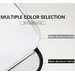 Зеркало для ванной комнаты Dusel DE-M0065D Black 606508 (65х80 см, черное, с LED-подсветкой, диммером, подогревом, часами и температурой), Доступные размеры: 65 x 80, Цвет производителя: черный, фото 4