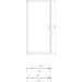 Душевые двери Dusel FА-516 451690 (90 см, стекло прозрачное, профиль хром), Доступные размеры: 90, фото 5
