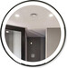 Зеркало для ванной комнаты Dusel DE-M2071D Black 620714 (80 см, черное, с LED-подсветкой, диммером, подогревом, часами и температурой), Цвет производителя: черный, фото 4