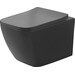 Безобідковий підвісний унітаз Dusel Cubis Black Matt DWHT10201030RВ (810302, чорний матовий, з сидінням), Колір виробника: чорний матовий, фото 