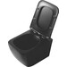 Безобідковий підвісний унітаз Dusel Cubis Black Matt DWHT10201030RВ (810302, чорний матовий, з сидінням), Колір виробника: чорний матовий, фото , изображение 3