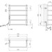 Электрический полотенцесушитель Kroner KRP Stil STL-EL60x50-5 (500x600, левый, сенсорный), Доступные размеры: 500 x 600, Подключение полотенцесушителя: левое, фото 6