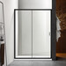 Душові двері Dusel FA517B Black Matt 451717 (100 см, прозоре скло, профіль чорний матовий), Доступні розміри: 100, Колір виробника: прозоре скло, обробка чорна матова, фото , изображение 3