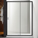 Душові двері Dusel FA517B Black Matt 451717 (100 см, прозоре скло, профіль чорний матовий), Доступні розміри: 100, Колір виробника: прозоре скло, обробка чорна матова, фото , изображение 2