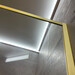 Душевая стенка Dusel Walk-In WL172G Gold 172103 (100 см, стекло прозрачное, профиль золото), Доступные размеры: 100, Цвет производителя: прозрачное стекло, отделка золото, фото 3