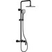 Душева система Dusel Lacio Black Matt 231355000 (чорна матова, з виливом), Колір виробника: чорний матовий, фото 