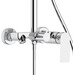 Душева система Dusel Lacio Chrome 231155000 (хром, з виливом), Колір виробника: хром, фото , изображение 3