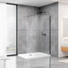 Душевая стенка Dusel Walk-In WL171В Black Matt 171102 (100 см, стекло прозрачное, профиль черный матовый), Доступные размеры: 100, Цвет производителя: прозрачное стекло, отделка черная матовая, фото 