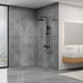 Душева система Dusel Milton Black 233440000 (чорна матова, з виливом), Колір виробника: чорний матовий, фото , изображение 2