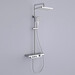 Душова система Dusel Pour Chrome 243307000 (хром, з виливом та полицею), Колір виробника: хром, фото , изображение 2