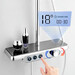 Душова система Dusel Pour Smart Chrome 245307000 (хром, з виливом та полицею), Колір виробника: хром, фото , изображение 3