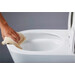 Безободковый подвесной унитаз Dusel Vortex DWHT10201230R (812301, воронкообразный, с сиденьем), фото 8