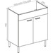 Тумба RJ Kink-L с умывальником RJ Jenor RJFU041-4180WHSET(RJFU041-4180WH+RZJ815) (RZJ815, 80 см, белая глянцевая, напольная), Доступные размеры: 80 x 85, фото 2