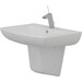 Умивальник Imprese Loreta White Glossy i11029 (60x48 см, білий глянсовий, з напівп'єдесталом), фото 