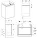 Тумба Geberit Smyle Square 500.351.00.1 (45 см, біла глянсова, підвісна), фото , изображение 2