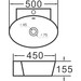 Умывальник Imprese I-Lod White Glossy с06010703-54 (50x45 см, белый глянцевый), фото 2