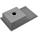 Мийка для кухні Dusel SS304 PVD Nano Grey DS50678-2RNG (78x49 см, права, сіра матова, 3.0/0.8 мм, з сифоном, дозатором та коландером), Доступні розміри: 78 x 49 R, Колір виробника: сірий матовий, Тип поверхні: PVD brash, фото , изображение 3