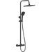 Душова система із термостатом Imprese Modus BT Black Matt t048B08210SR (чорна матова, з виливом), Колір виробника: чорний матовий, фото 
