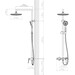 Душева система Dusel Milton Chrome 231440000 (хром, з виливом), Колір виробника: хром, фото , изображение 12