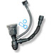 Кухонна мийка Dusel SS304 PVD Nano Black DS50560-2NB (60x50 см, чорна матова, 3.0/0.8 мм, з дозатором, сифоном та коландером), Доступні розміри: 60x50, Колір виробника: чорний матовий, Тип поверхні: PVD brash, фото , изображение 10
