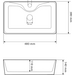Умивальник VBI Forli Sand Glossy VBI-011109 (48x38 см, глянцевий пісок), Доступні розміри: 48 x 38, Колір виробника: пісок глянсовий, фото , изображение 6