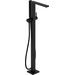 Змішувач для ванни Hansgrohe Tecturis E Black Matt 73445670 (чорний матовий, підлоговий), Колір виробника: чорний матовий, фото 