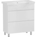 Тумба RJ Aster-XO с умывальником RJ Lotus RJFU049-4155WHSET(RJFU049-4155WH + RZJ200) (RZJ200, 55 см, белая глянцевая, напольная), фото 