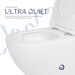 Безобідковий підвісний унітаз Qtap Jay Ultra Quiet QT07335177W (воронкоподібний, з сидінням), фото , изображение 6