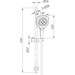 Душовий гарнітур Imprese Bilovec Brushed Nickel f03800906AB (брашований нікель), Колір виробника: брашований нікель, фото , изображение 3
