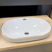 Умивальник VBI Gaeta S White/Gold Edge VBI-018067 (55x36 см, білий глянсовий/золотий), Доступні розміри: 55 x 36, Колір виробника: білий глянець, золото, фото 