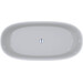 Мраморная ванна Miraggio Brave New Miramarble 0001515 (155x75 см, белая глянцевая, отдельностоящая), Цвет производителя: белый глянец, Технология производства: Miramarble, фото 3
