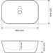 Раковина VBI Ravenna Black Opal Matt VBI-011233 (46x32 см, черный опал матовый, чаша), Доступные размеры: 46 x 32, Цвет производителя: черный опал матовый, фото 6