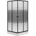 Душова кабіна з піддоном Kroner KRP Eifel EifelQBFM9090 (QBFM 90x90 см, скло з малюнком, профіль чорний матовий), Колір виробника: скло з малюнком, чорне матове покриття, фото 