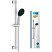 Душовий гарнітур Grohe QuickFix Vitalio Start 110 Chrome 26951001 (хром, 62 см, дворежимна лійка), фото , изображение 4