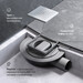 Душовий трап Am.Pm MasterFlow Cut Gradient W01BD-P11-010-01SB (10х10 см, нержавіюча сталь), Колір виробника: нержавіюча сталь, фото , изображение 4