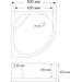Піддон 80x80 см RJ 80RZ814, фото , изображение 3