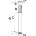 DEVIT D113000000210BN Flow Ручна лійка, 1 режим струменю, brushed nickel (1 сорт), фото 3